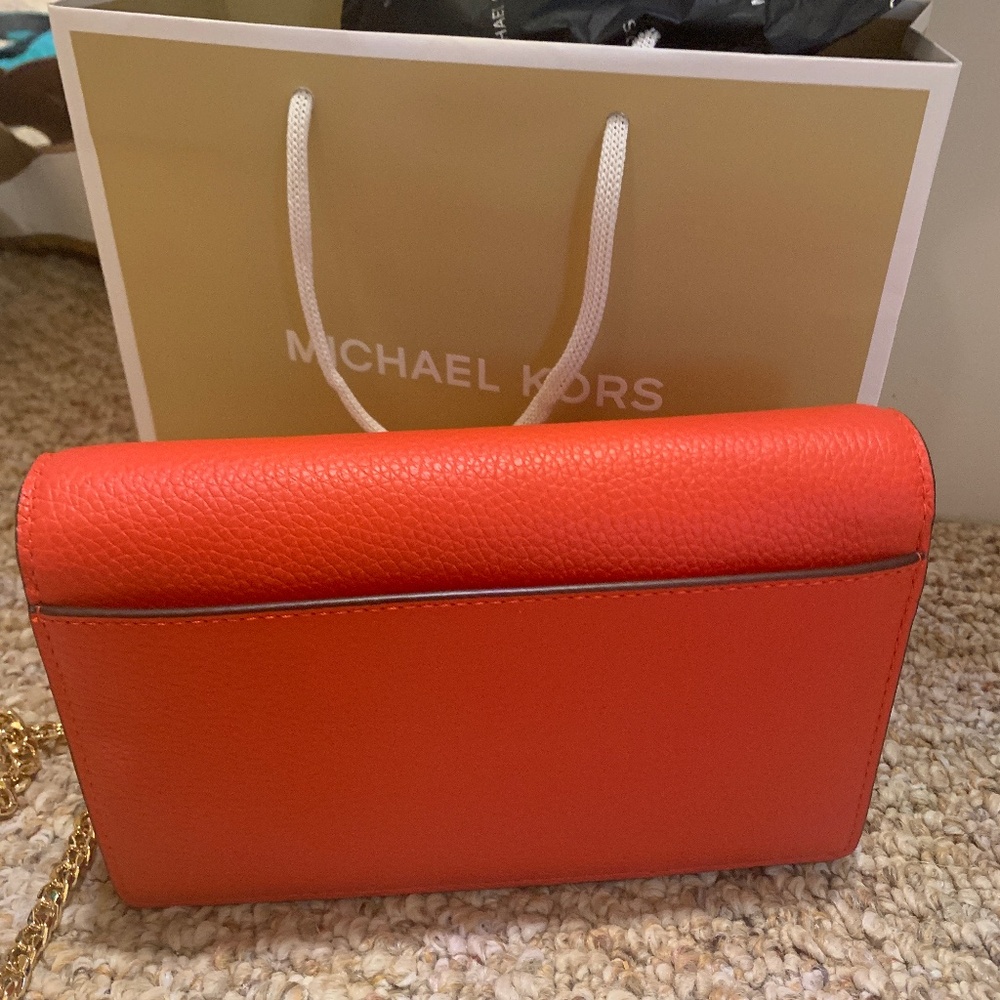 ♦️♦️NWT FLASHSALE  Michael Kors Jet Set medium flap chain crossbody - Picture 3 of 4